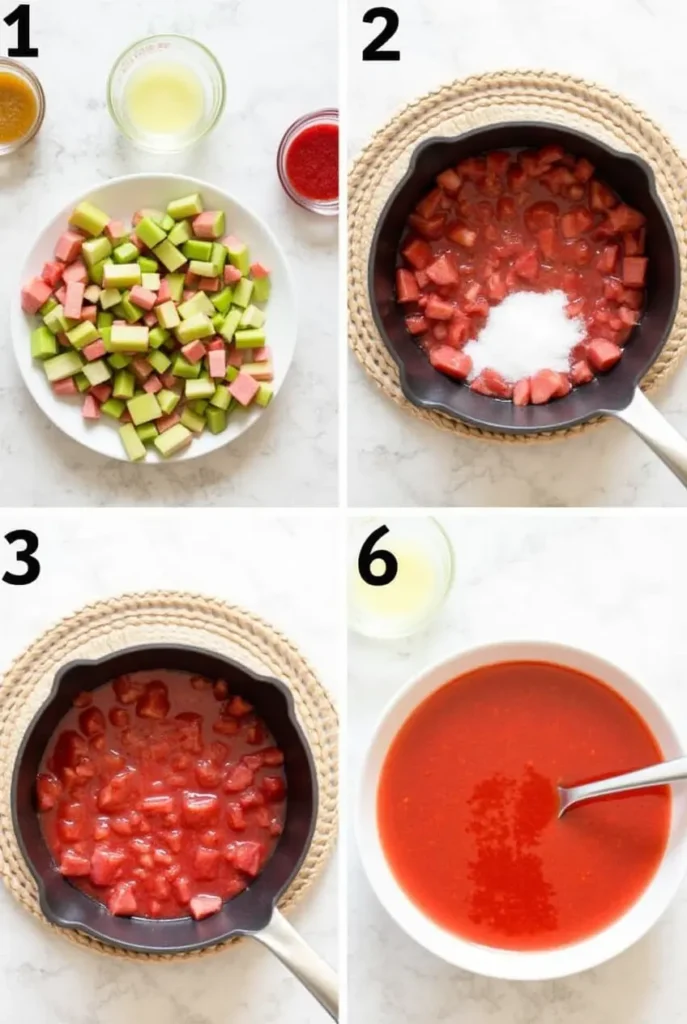 homemade rhubarb sauce
